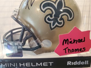 michael thomas signed helmet