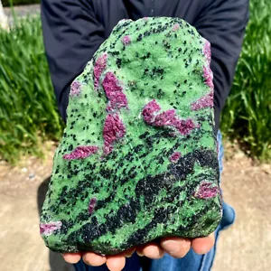 6.06LB Natural green Ruby zoisite (anylite) crystal Chakra mineral Healing Energ - Picture 1 of 13