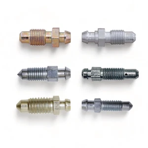 Bleed Screw Nipple Brake Pipe Bleed Screws Metric Imperial M6 M7 M8 M10 1/4 3/8 - Picture 1 of 13