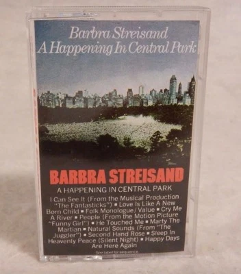 Barbra Streisand : A Happening In Central Park - Cassette Tape Foto 1 de 3