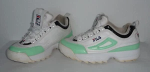 Fila Disruptor Low Schuhe Sneaker Weiß Mint Schwarz customized Gr. 41 Plateau - Bild 1 von 9