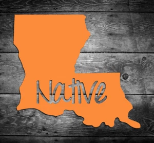 Louisiana Native Vinyl Sticker Car Window Door Bumper Decal Pride Home LA - Picture 1 of 2