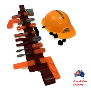 11PC Kids Builder Construction Tools Set Hardhat Role play Hammer Kits Tool - Picture 1 of 2