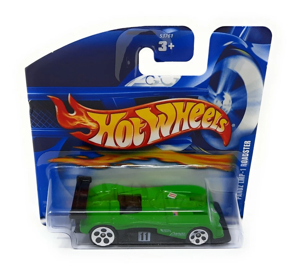 Hot Wheels 232/2001 Panoz LMP 1 Roadster verde Malesia blister corto - Immagine 1 di 1