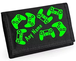 Multi Game Controller Print Personalised Boys Kids Ripper Wallet inc Coin Holder - Picture 1 of 12