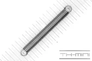 Zug-Feder 2,5mm Haken Öse 15x136mm 27,5kg Spiral Edel-stahl rostfrei Metall - Picture 1 of 1