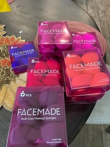 Facemade Multi Color Makeup Sponges(6 Pcs) - Picture 1 of 2