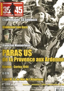 39-45 N°296 PARA US DE LA PROVENCE AUX ARDENNES / WALDEMAR VON GAZ / SX SOLDBUCH - Imagen 1 de 2