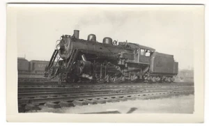 BOSTON & MAINE 3244 LOKOMOTIVE 4-4-2 - SCHWARZ-WEISS FOTO - ANSEHEN!!!!! - Bild 1 von 2