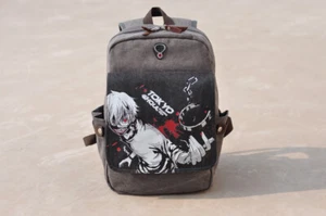 tokyo ghoul Ken Kaneki Anime Rucksacke Tasche BACK PACK 42x28x22cm Leinwand - Picture 1 of 10