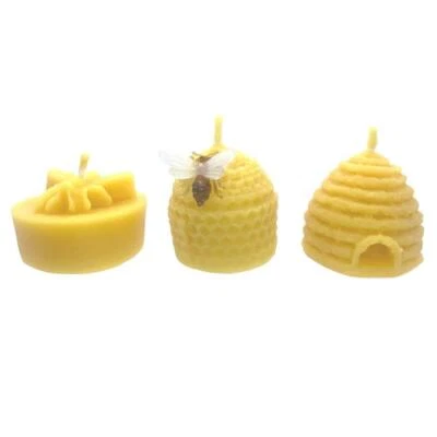 Bee Happy Gift Pack 3 Candles - Pure Beeswax Candle - Image 1 of 4