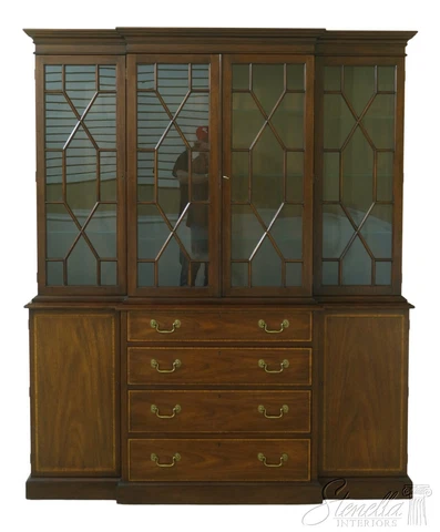 53673EC: HENKEL HARRIS 4 Door Mahogany London Breakfront Cover