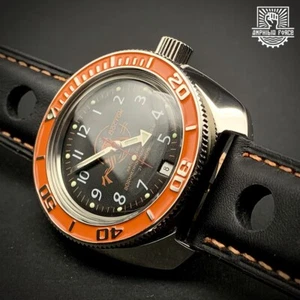 Vostok Amphibia Force 710 3D Orange Scuba Dude. Brand New. Sent from Barcelona