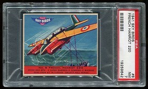 1941 Goudey Sky Birds #8 French Hanriot 220 PSA 7 NM Cert #19259642