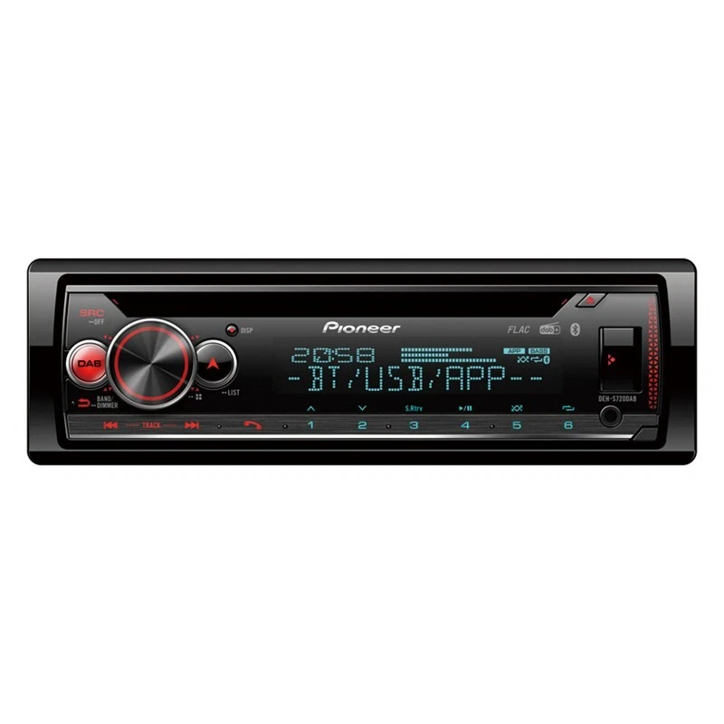PIONEER CAR CD USB DAB RADIO BLUETOOTH STEREO TUNER HEAD UNIT IPHONE DEH-S720DAB - Image 1 of 1