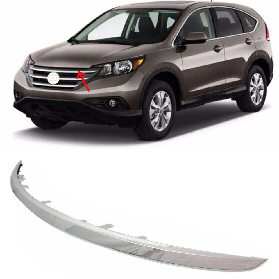 Parrilla cromada superior HO1217107 71122T0GA01 para Honda CR-V 2012-2014 Foto 1 de 4