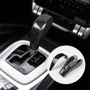 Custodia pomello cambio console vera fibra di carbonio 2 pezzi per Porsche Cayenne 08 09 - Foto 1 di 7