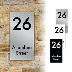 Custom Aluminium House Number and Street Name Address Sign Plaque Metal Gift - Picture 1 of 12