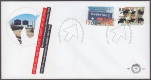 PAÍSES BAJOS Sc # 864-5 FDC JUEGOS ECUESTRES MUNDIALES, 100º ANN 1ª SEÑALES DE TRÁFICO - Imagen 1 de 1