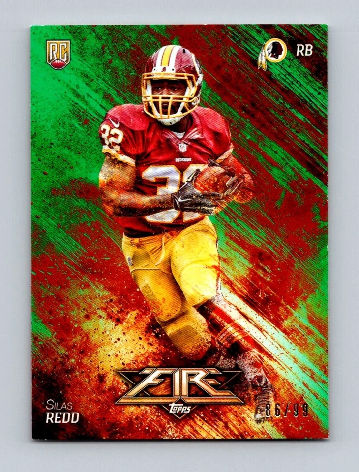 2014 TOPPS FIRE GREEN PARALLEL #141 SILAS REDD RC 86/99 - Image 1 of 1