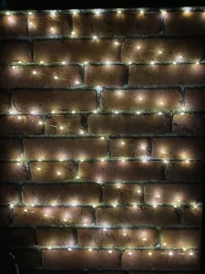 100 Warm WhiteLED Timer Battery Lights 5 Metres In Length Indoor/ Outdoor - Picture 1 of 5