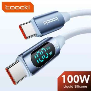 Toocki PD 100W Fast Charging Type C to USB C Cable Cord For iPhone Laptop Tablet - Picture 1 of 12