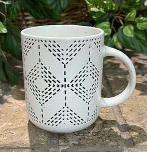 Royal Norfolk Stoneware Geometric Design Coffee Cup Mug New - Picture 1 of 6