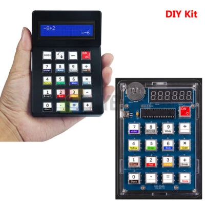 11-Digit Mini Desktop Calculator Electronic Production DIY Kit LCD/digital tube - Image 1 of 4