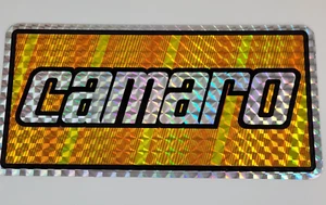 Novelty Chevy Camaro Plate 1980s Vintage Souvenir Automobile Aluminum - Picture 1 of 2
