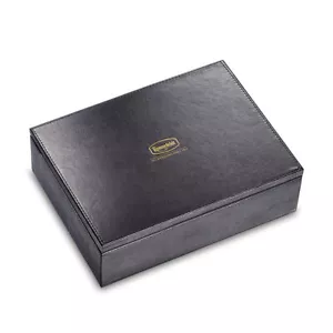 Ronnefeldt - caja de regalo de cuero negro - Imagen 1 de 10
