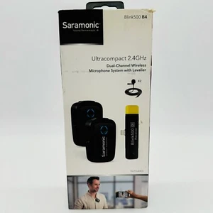NUEVO SISTEMA DE MICRÓFONO INALÁMBRICO DE DOBLE CANAL SARAMONIC CON LAVIER BLINK500 - Imagen 1 de 24