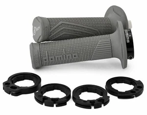 COPPIA MANOPOLE DOMINO D-LOCK GRIGIO LOCK ON KTM 250/350/500 SX-F 4T 2016-2021 - Foto 1 di 3