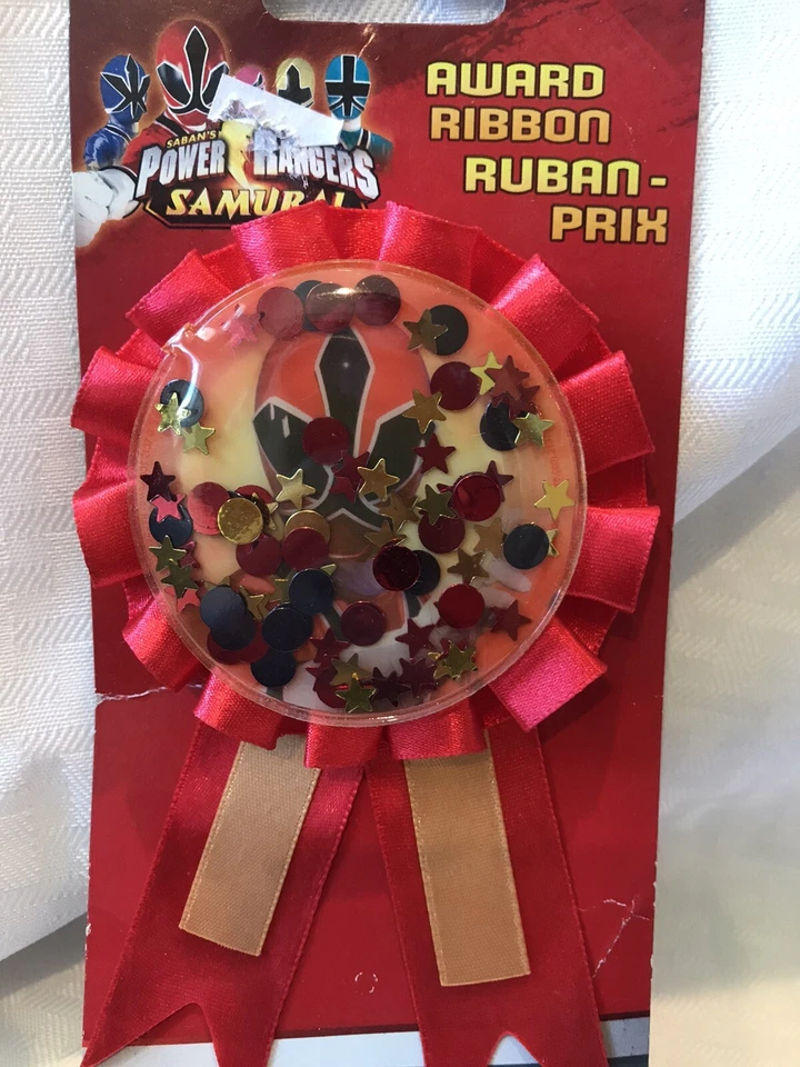 Power Rangers Samurai Party Supplies Award Ribbon (read description) - Image 1 of 1