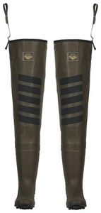 White River Fly Shop Rubber Hip Waders Men's Size 10 Waterproof Boot Foot - Picture 1 of 3