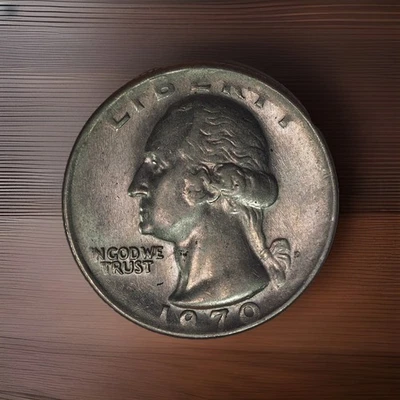 1970 D,Washington Quarter, Struck On Dime Stock, Error, 4.34 Grams - Image 1 of 4