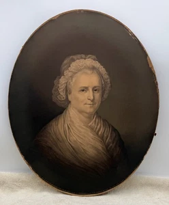 E.C. Middleton 1864 mit Garantie Ölfarbe Portrait Martha Washington - Bild 1 von 11