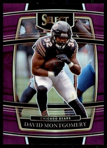 2021 Panini Select David Montgomery #8 Viola Prizm /75 - Foto 1 di 2