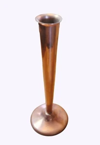 Vintage Coppercraft Guild Copper Bud Vase 8.25" Tall Weighted Bottom - Picture 1 of 5