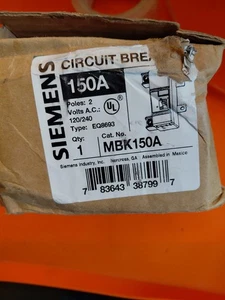 Siemens MBK150A Main Breaker  Box of 1 - Picture 1 of 3