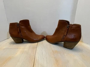 Botines Frye Judith Doble Cremallera Mujer Talla 6.5 M Cuero Marrón Coñac - Imagen 1 de 10
