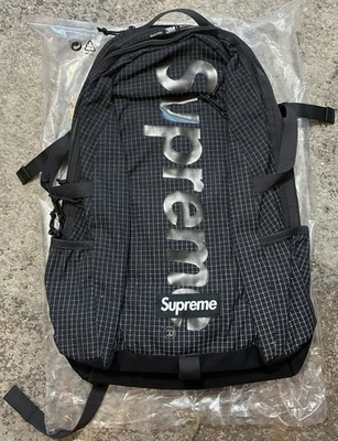 Mochila de caja Supreme SS24 negra nueva con etiquetas auténtica Foto 1 de 4