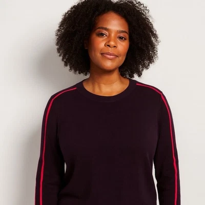 Novo com etiquetas Chico's Zenergy Luxe Feminino Tamanho 3 (XL) Passas Profundas Manga Longa Cashmere - Imagem 1 de 4