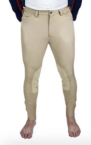 TuffRider Uomo Claudio Breech Tg 34 Safari Beige Nuovo con etichette Tasche posteriori - Foto 1 di 3