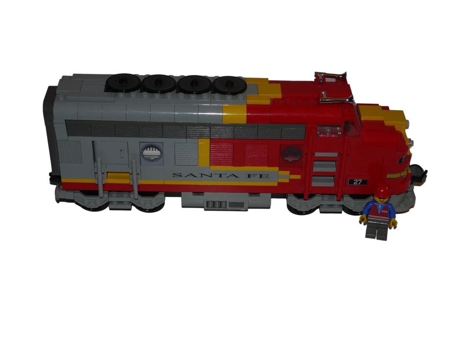 Lego® FERROCARRIL TREN 9V RC 10020 locomotora Santa Fe Super Chief !! SIN MOTOR  - Imagen 1 de 1