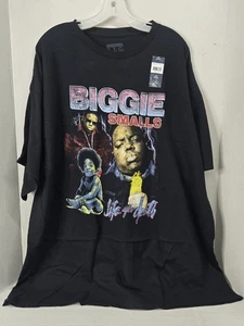 Biggie Smalls Leben nach dem Tod Collage schwarz Grafik T-Shirt 3XL neu mit Etikett - Bild 1 von 5