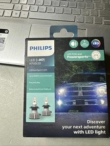 Philips UltinonSport LED Blanco 6000K H7 Dos Bombillas Faro Luz Baja Reemplazar Ajuste - Imagen 1 de 4