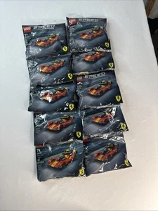 LEGO Speed Champions Ferrari 499P Hypercar #30709 Polybag *Lote de 10* 62 piezas NUEVO - Imagen 1 de 5