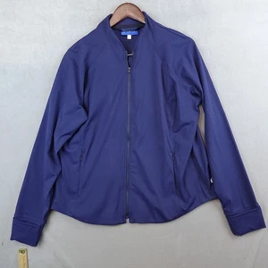 New IBKUL Jacket Size XXL Full Zip Golf Activewear Pockets Navy Blue Adult - Picture 1 of 8