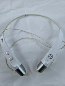 LG HBS-500 TONE stereo earbuds Bluetooth headset music Headphones- WHITE  - Picture 1 of 14