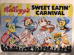 Metal Vintage-Style Kellogg's Sweet Eatin' Carnival Sign  - Picture 1 of 3